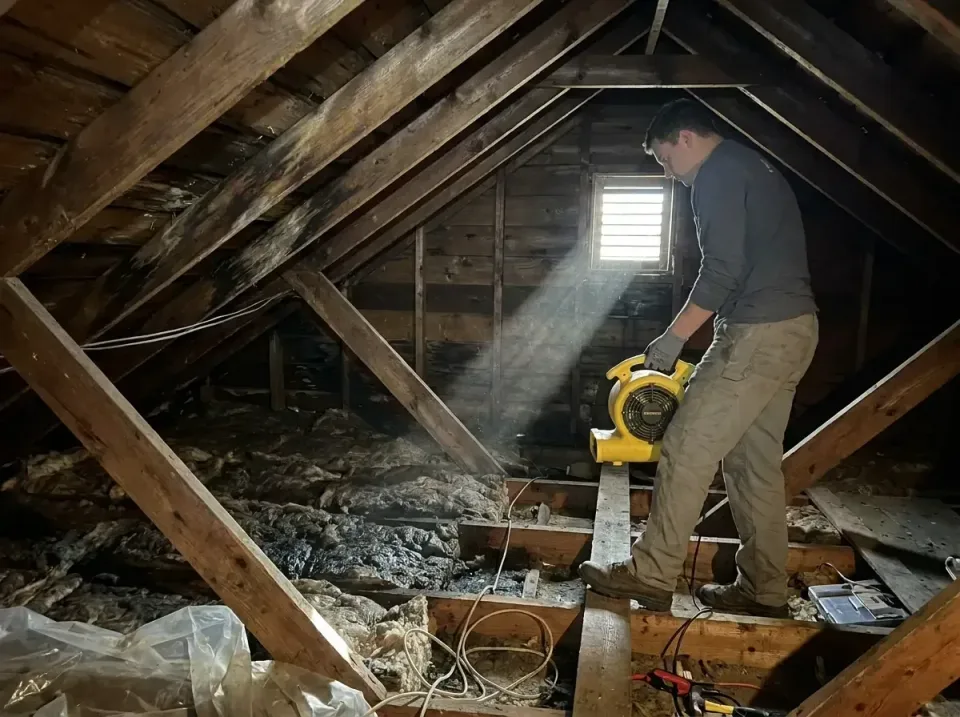 attic-water-damage-drying-proc-007 — frequently asked questions, Emergency Water Extraction & 24/7 Flood Response in Georget…